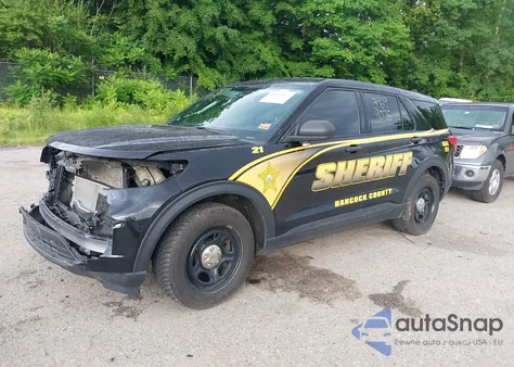 2020 Ford Police Interceptor Utility z USA, uszkodzony, nr VIN 1FM5K8AB7LGA95730